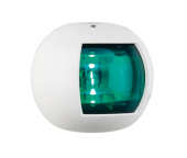 Allpa Navigation Light Green, 112.5°, LED 12-24v, White Housing - Rina
