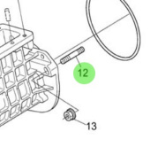 Nanni Diesel 970314805 - Stud for Injection Pump Assembly