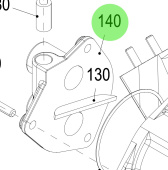 Steyr 2177450-9 - Painted Rear Heat Exchanger Cover (RAL9006)