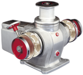 Lofrans Windlass Horizontal, Model 'Titan B', 24v, 2300w, 2x Chain Gipsy 12-13 Din766 & 1x Drum