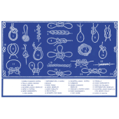 ERREGRAFICA Self-Adhesive Nautical Knots Table, 240×160 mm