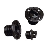 Nuova Rade 43478 - Drain Socket W/4-Holes W/Plug, Round Ø43mm, Black
