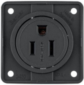 Berker Socket American System Black Ul/csa Integro - Black