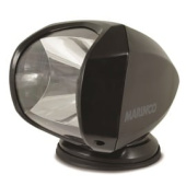 Marinco Spotlight 100W 12V Black Including Remote SPLR-2