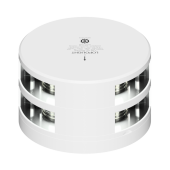 Lopolight 201-011KLST-WH-UL - Navigation Light 3NM 225° White, Masthead, Double, White Coated, UL