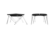 Talamex Bimini Top Deluxe 3 Bow 183x155-168x117 cm Black