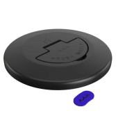 Roca 422944 - Deck Filler Lid + Handle Fresh Water, Stainless Steel 316 Black HBO
