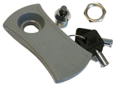 Allpa Lock With Key, Spare Key For Plastic Hatch, Grey