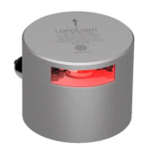 Lopolight 301-141 - Navigation Light 3NM 135° Red Suez Stop, Silver Anodized