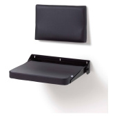 Tip Up Seat Synthetic Leather Black
