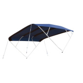 Sun Top Model 'Sixty', Navy, 255x156x252cm; Aluminum Polished Frames