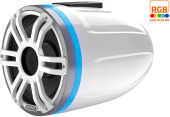 Hertz HTX 8H S-FL-SW - 8" Marine Tower Sport Speaker White RGB LED, Flush Mount, Single, 400 Watt