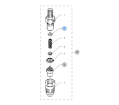 Vetus STM1385 - Shim 1.6 for Nozzle Holder