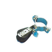 Allpa Plastic Turning Block For Stanchion Mount (For Tube Ø25mm), 6mm, Ball Bearing 22mm, SWL 100kg, Breaking Load 700kg