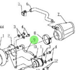 Nanni Diesel 970310548 - Turbocharger and Exhaust Mixer Hose for N4 and TDI Engines