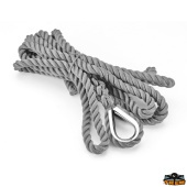 Trem High Tenacity Polyester 3-Strand Mooring Line with Stainless Steel Thimble