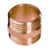 Brass Nipple, Straight, Tapered 3/4" 