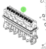 Steyr MZ60184-0 - Cylinder Block Assembly With Camshaft Plane for MO Series Marine Engines