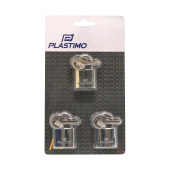 Plastimo P203970 - Stainless Steel Padlock - 30 mm (3 pcs)