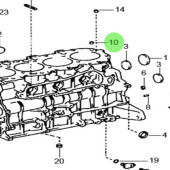 Nanni Diesel 970312042 - Ring Pin for T4 Series Engines