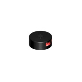 Lopolight 301-009-FB-B - Port Navigation Light 112.5° Red 2NM Horizontal Mount Black Aluminum Flat Base