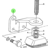 Nanni Diesel 970301418 - Front Engine Mount Support for N4 and 4.150HE Engines
