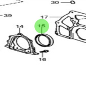 Nanni Diesel 970312088 - Engine Gasket for Timing Case and Rear Plate Assemblies