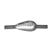 Tecnoseal Aluminium Teardrop Type Weld-On Sacrificial Anodes with Steel Insert
