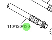 Steyr 2178905-A - Pump-to-Cylinder Hose Line for Alpha and K. Cobra Stern Drive Systems