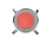 Båtsystem 1263 - Mini Dot Stainless Steel, Red, 12V