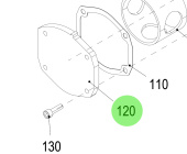 Steyr 2178204-9 - Thermostat Housing Cover in RAL9006