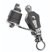 Barton N00931 - Triple Swivel Block with Becket and Cam Size 0 20mm – Plain Bearing, 3x Ø20mm Sheaves, Max Rope 6mm
