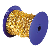 Brass Hoisting Chain for Tank Thermometers 12 × 5 mm (25 m Spool)