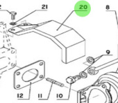 Nanni Diesel 95310412 - Turbo Cover for Turbocharger and Exhaust Mixer Assemblies