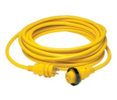 Marinco 30A 35ft 125V Cordset LED Ergo Grip Yellow