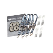 Rapid Marine PE35LPKIT-4-GY - Padeye Kit Grey - Low Profile x 4