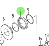 Nanni Diesel 970142129 - Bearing Cover for Injection Feed Pump Assemblies