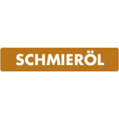 Marine Lubricating Oil Identification Sticker "Schmieröl", German, Soft PVC, 100×30 mm