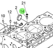 Nanni Diesel 970302706 - Pipe Pin for Engine Block Assemblies