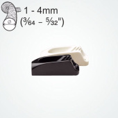 Clamcleat CL263 Micros Nylon Cleats for 1–4 mm Rope, 2 pcs