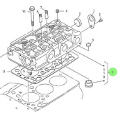Nanni Diesel 970307835 - Complete Cylinder Head for 3.75HE Engines