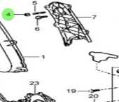 Nanni Diesel 970314097 - Nut for Cylinder Head and Timing Case Assemblies