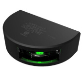 Lopolight 101-001-B - Starboard Navigation Light 112.5° Green 1 NM Black Aluminum