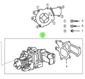 Nanni Diesel 970316206 - Fresh Water Pump Assembly for T4 Series Engines