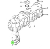 Nanni Diesel 970301991 - Oil Breather Shield for Cylinder Head Cover
