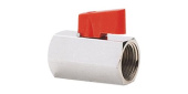 Hollex Mini Ball Valve Female/Female, Brass, BSP Thread
