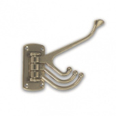 Foresti & Suardi Clothes Hook 4x Brass