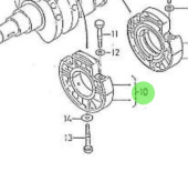 Nanni Diesel 970491538 - Main Bearing Assembly No. 2 for HE Series Engines