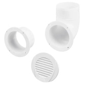 Nuova Rade 60071 - Ventilation Shaft Grilles Cover, Ø102mm, White