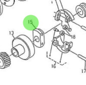 Nanni Diesel 970302845 - Governor Weight Support for Injection Pump Camshaft Systems